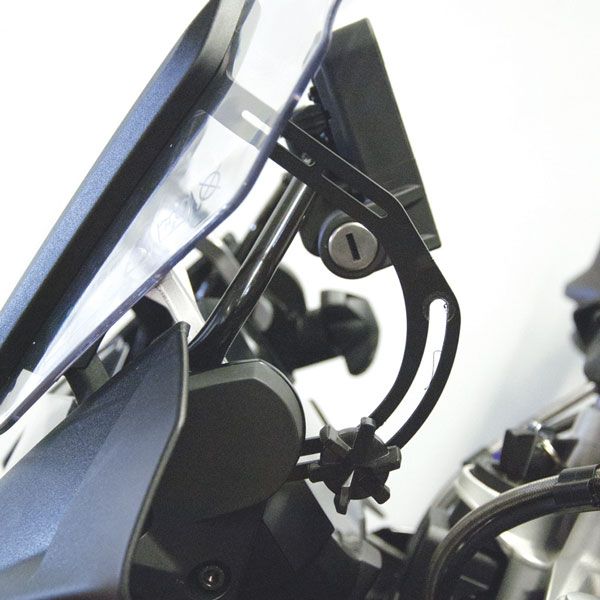 Staffa di rinforzo parabrezza per BMW R 1200 GS LC /Adventure LC, R 1250 GS, nero