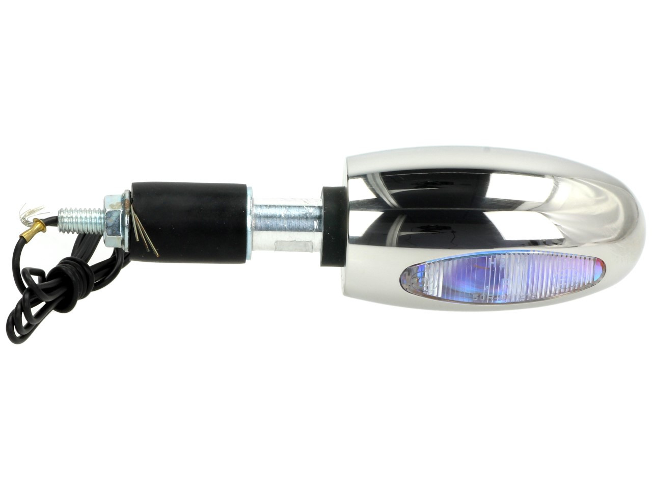 Indicatore Kellermann, BL 1000 bianco, acciaio inox, alogeno, VR/VL, 12 V, 21 W, argento lucido, brillante