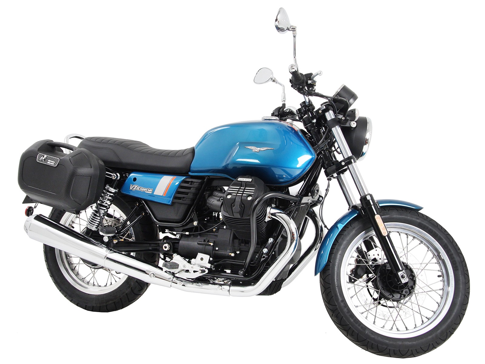 C-Bow barra laterale cromata per V 7 III stone/ special/ Anniversario/ Racer (Bj.17-)