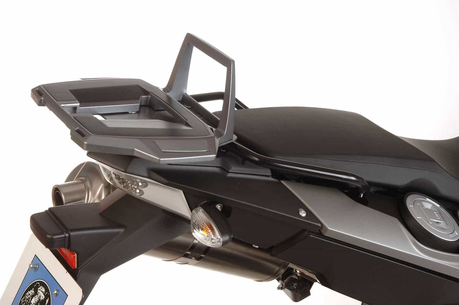 Porta bauletto in alluminio nero per BMW F 800 GS (08-18) Hepco & Becker