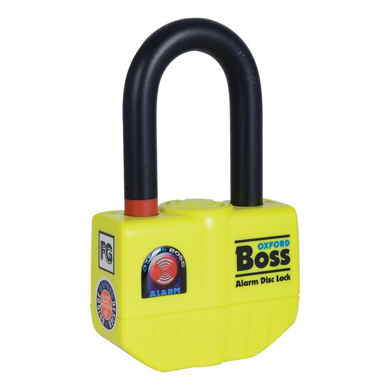 Blocca disco freno Oxford Boss Alarm 14 mm Incl. catena 12 mm x 1,5 m