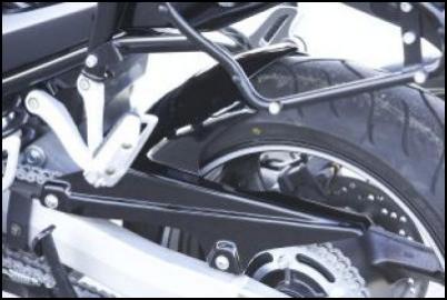 Copriruota posteriore, nero per Suzuki GSF650 BJ. 2007-2008/ GSF650 BJ. 2009-2013