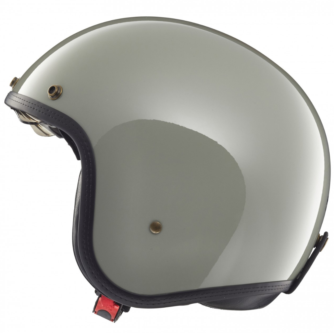 Casco jet Helmo Milano, Audace, grigio lucido