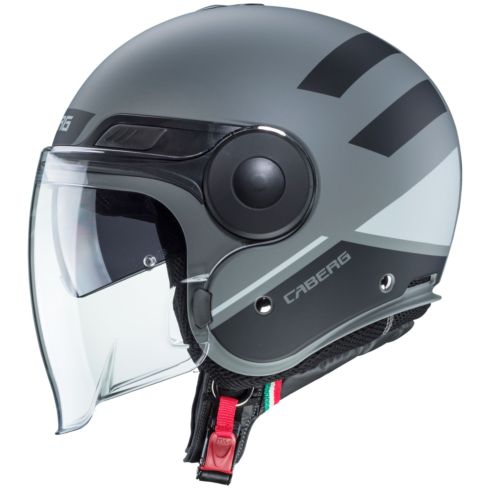 Caberg Casco Uptown Loft, grigio opaco/nero-argento