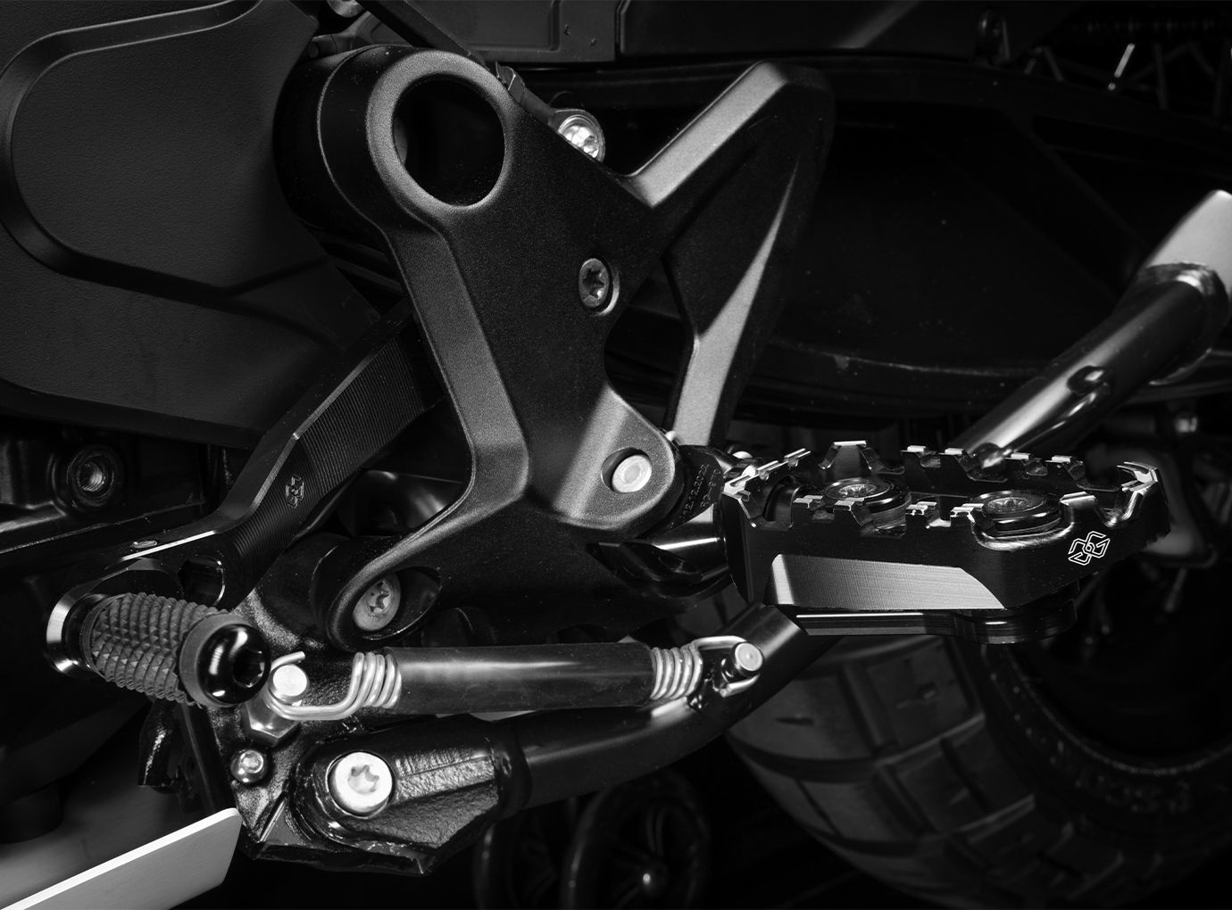 Pedane Gilles TECH-X Enduro con ABE per Kawasaki Versys 1000 /SE