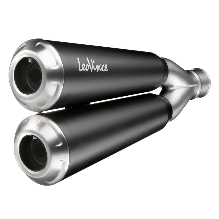 Impianto di scarico LeoVince GP Duals, acciaio inox per BMW R NINE T (Bj.14-16)