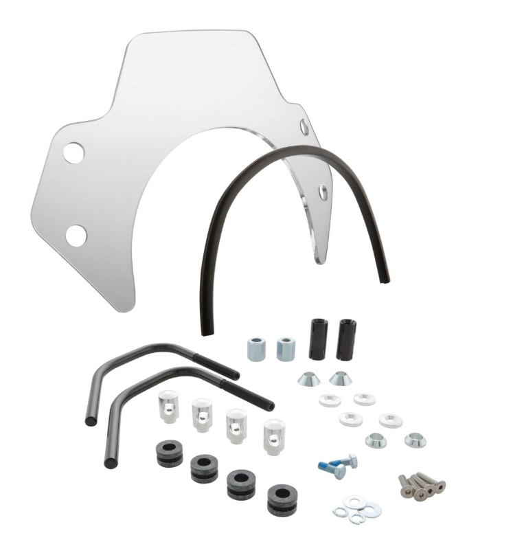 Zanzariera per Vespa Primavera/Elettrica 50-150cc 2T/4T, supporti neri, trasparente