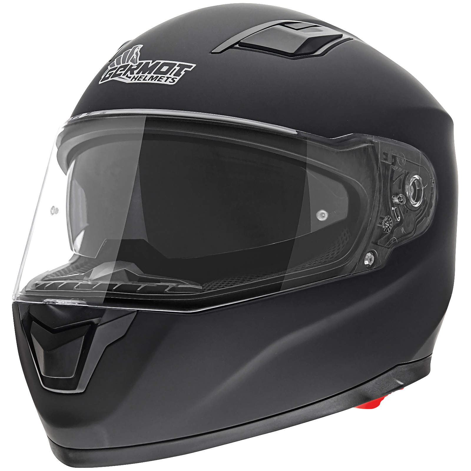 Casco integrale Germot GM 330, nero opaco