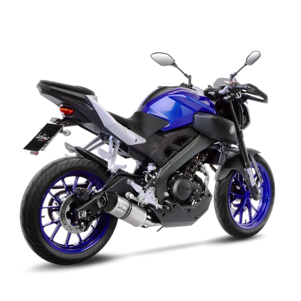 LeoVince sistema completo LV One Evo per Yamaha MT-125 /YZF-R 125, argento, omologazione E