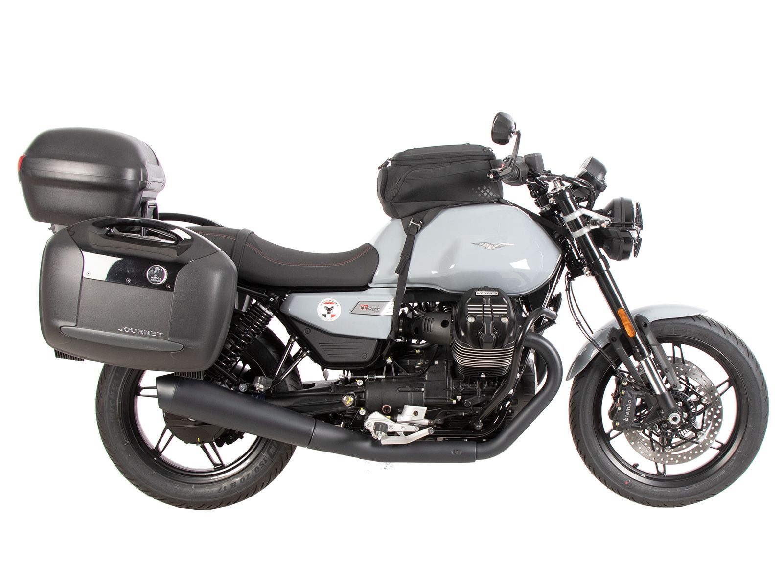 Portapacchi tubolare nero per Moto Guzzi V7 850 Sport (25-) Hepco & Becker