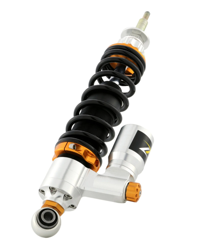 Ammortizzatore posteriore ZELIONI per Vespa LX/LXV/S 125/150cc, argento/arancio/nero