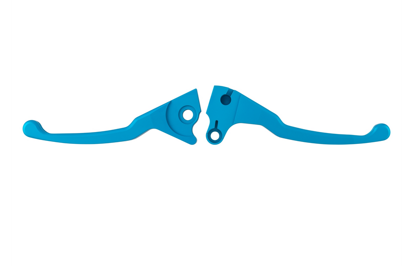 Set leva freno sportiva Shorty per Vespa LX /LXV /S /Primavera /Sprint 50-150ccm, blu opaco