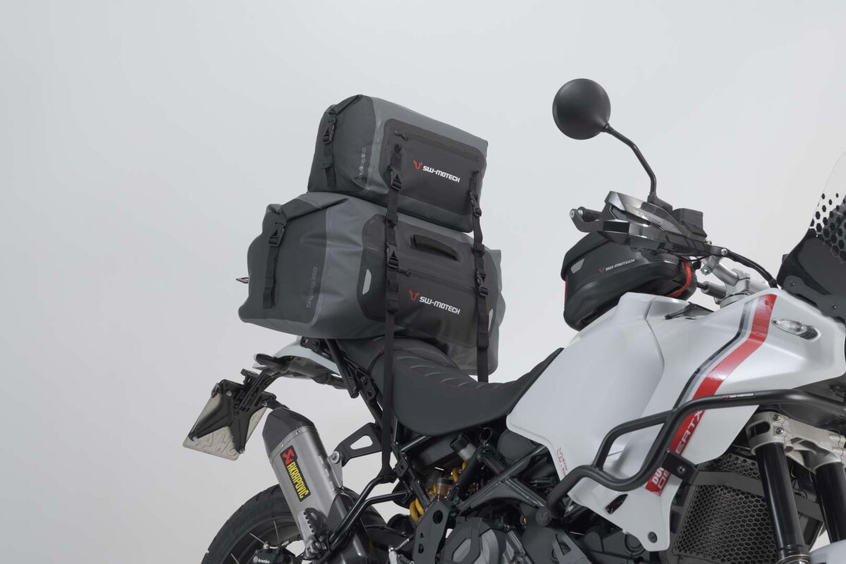 Borsa posteriore Drybag 180 per Aprilia ETV 1200 Caponord, nero/grigio - SW Motech