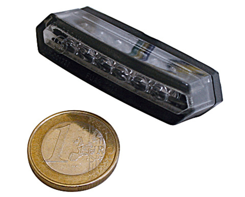 HIGHSIDER pro Malibu fanale posteriore a LED nero/tinta omologato E (1 pezzo)