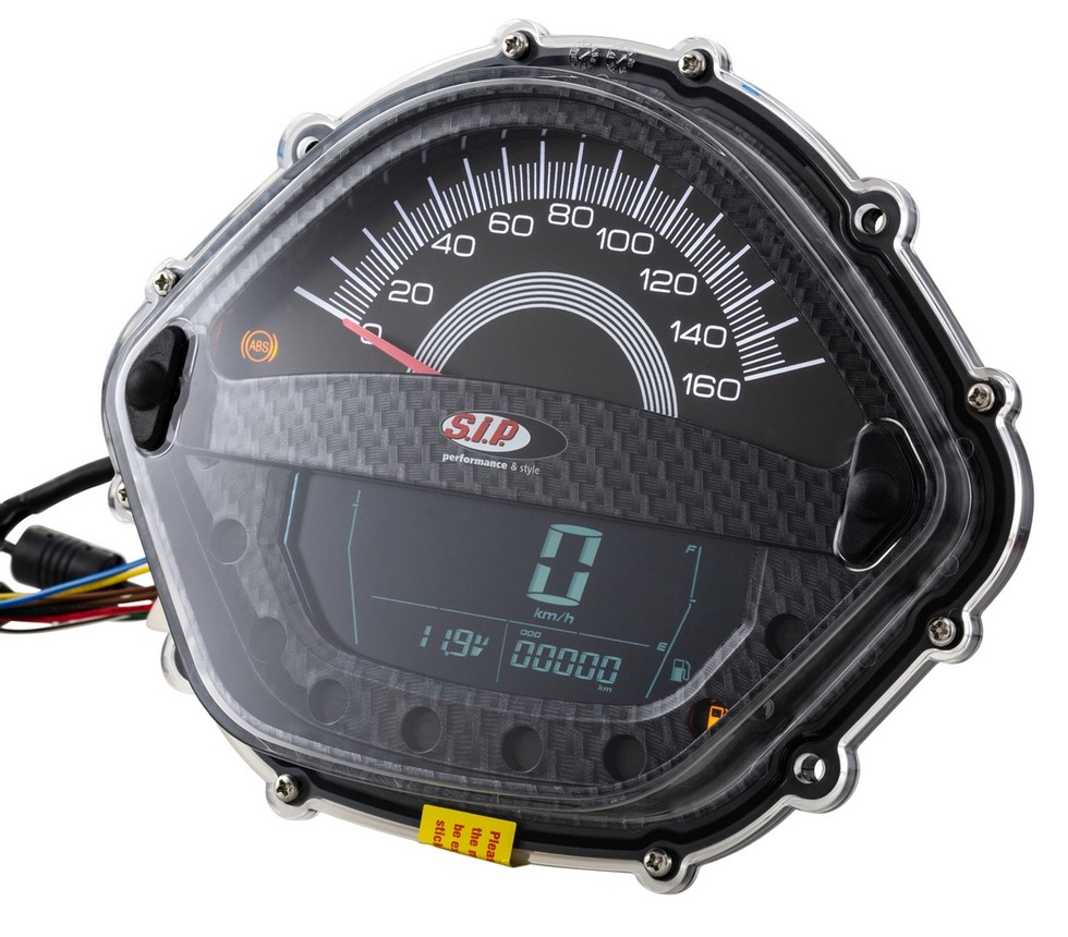 Contagiri/tachimetro per Vespa GTS/GTS Super/GTS SuperSport, 125-300cc (-'14), carbon-look