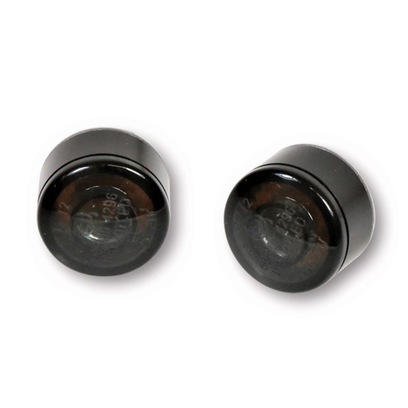 HIGHSIDER Pro Apollo Modulo indicatore LED alloggiamento nero / lente grigio fumo (coppia), anteriore e posteriore