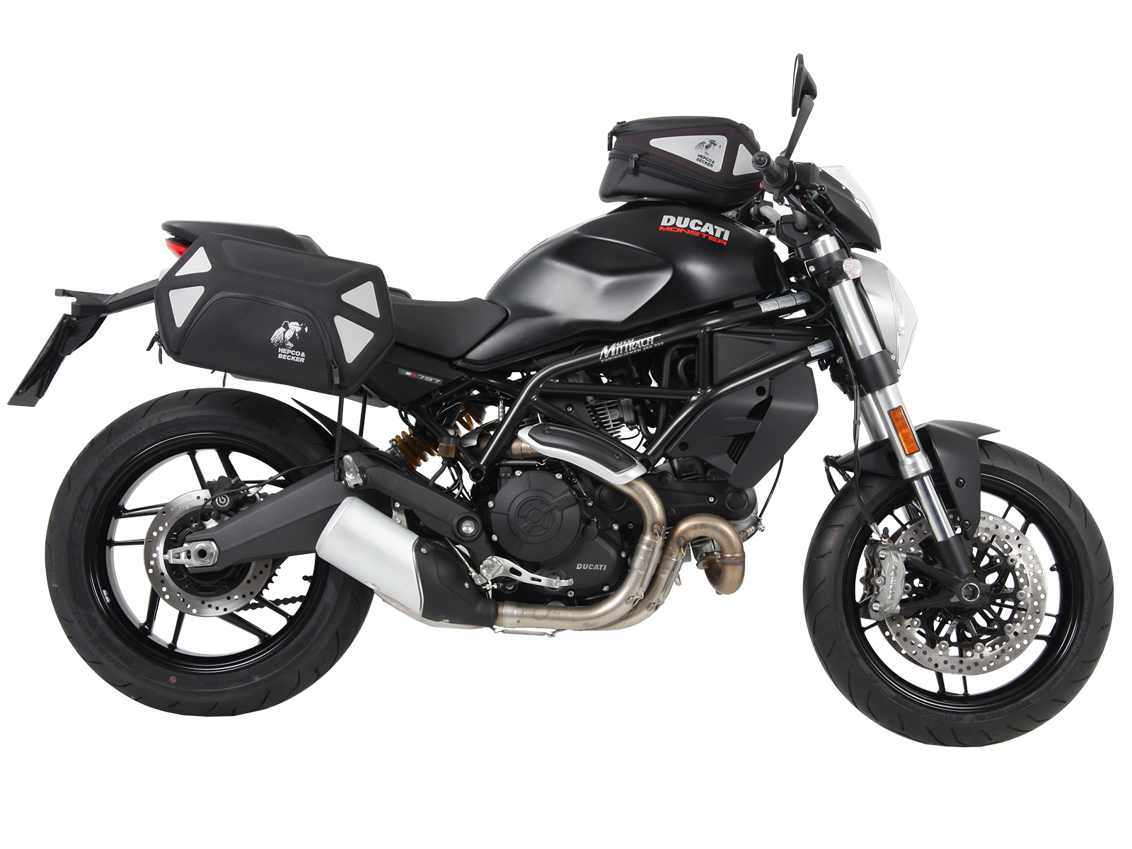 Anello serbatoio di base con blocco borsa serbatoio per Ducati Monster 797 (17-20) Hepco & Becker
