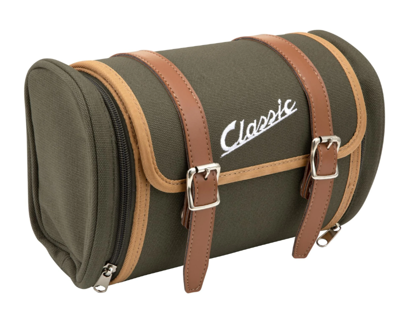 Borsa "Classic" portapacchi/portasozi posteriore per Vespa, tela, oliva