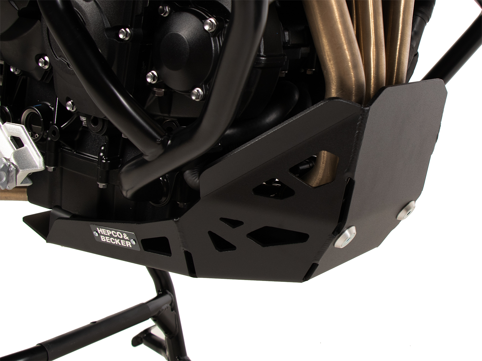Piastra di protezione motore nera per Triumph Tiger 900 Rally Pro (24-) Hepco & Becker