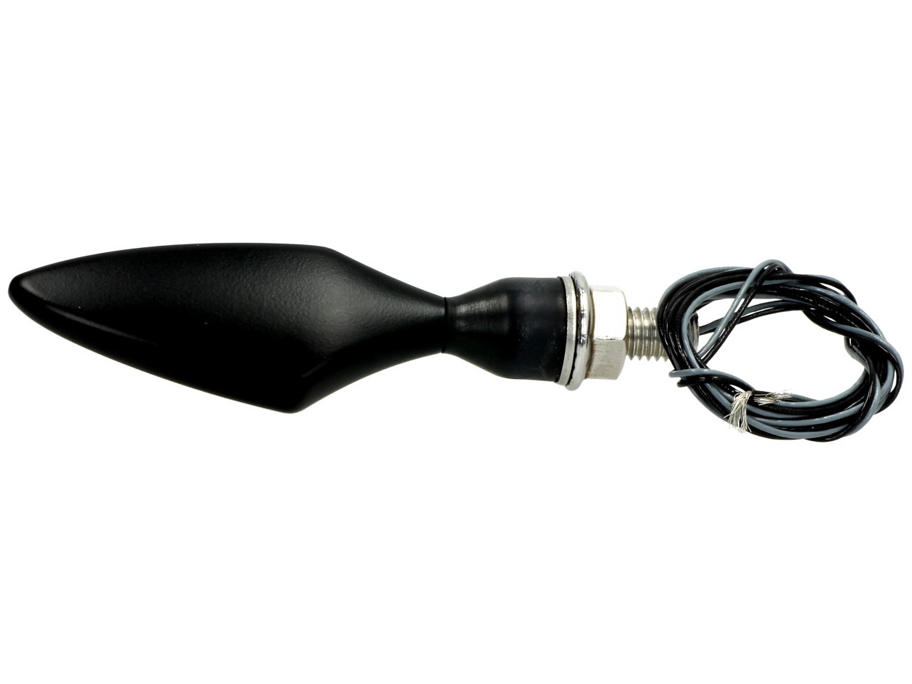 Indicatore Kellermann, rombo, acciaio, LED, VL/HR, 12 V, nero satinato, M8x20, omologato E