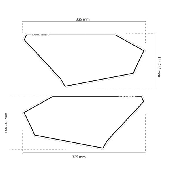 Set di adesivi per Honda X-ADV (17-20) - Barracuda