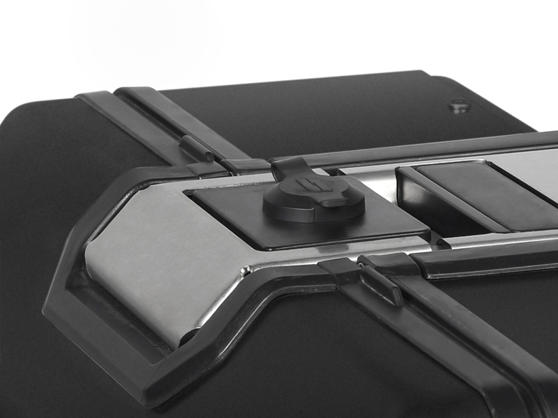 Borsa laterale Shad Terra TR47, sinistra, alluminio nero, 47 l
