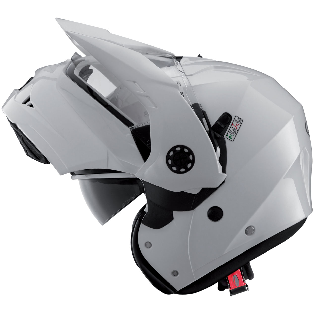 Casco Caberg TourmaxI, bianco metallizzato