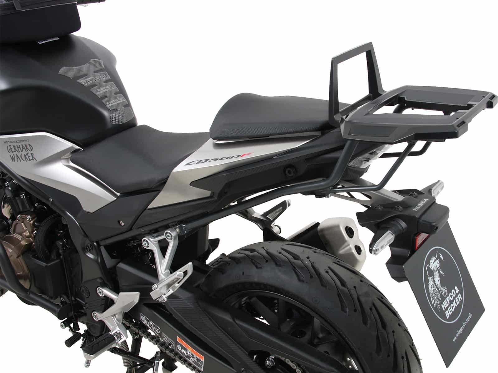 Portavaligie Alurack antracite per Honda NX 500 (24-) Hepco & Becker