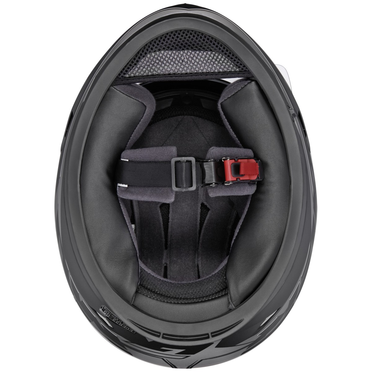 Casco integrale Germot GM 306, nero opaco/giallo fluo