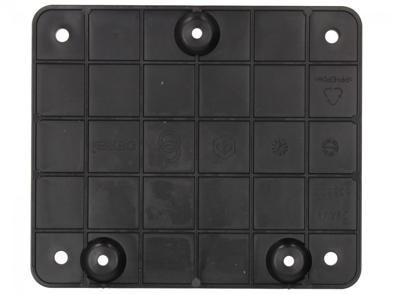 Porta targa, 121x141, plastica