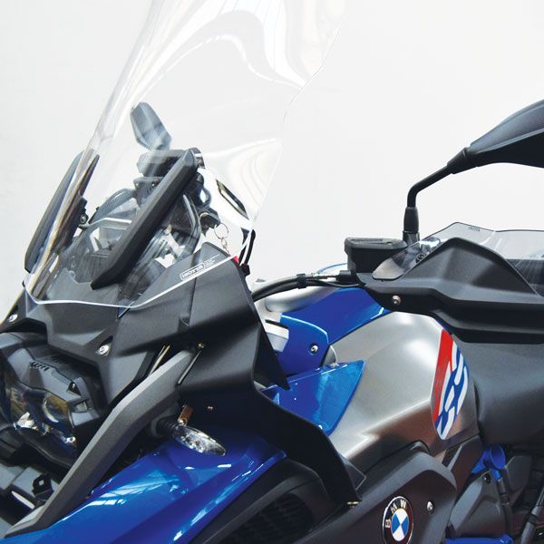 Coppia di deflettori superiori per BMW R 1200 GS LC /Rallye (17-18), R 1250 GS, coppia, nero opaco