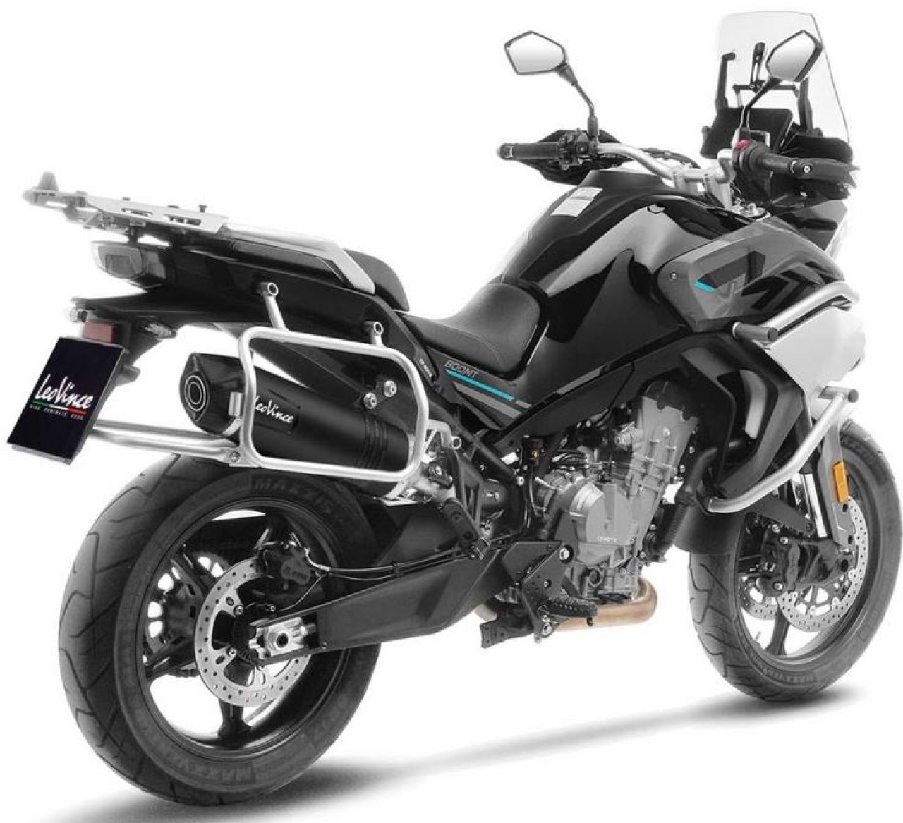 Silenziatore posteriore LeoVince LV One Evo Slip On Black Edition per CF Moto / Husqvarna / KTM