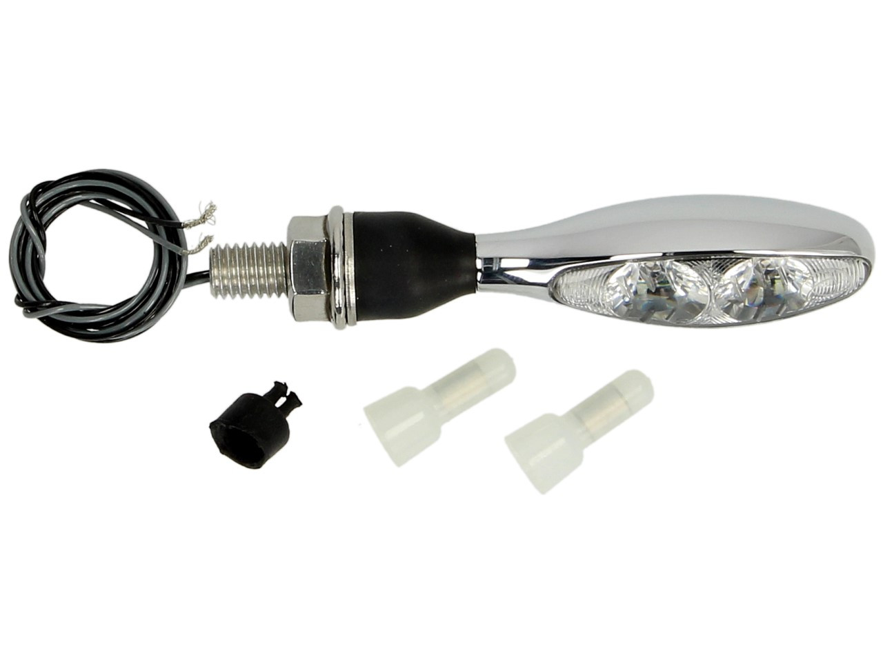 Indicatore Kellermann, Micro 1000 Extreme, acciaio, LED, V/H, L/R, 12 V, cromo lucido, M8x20