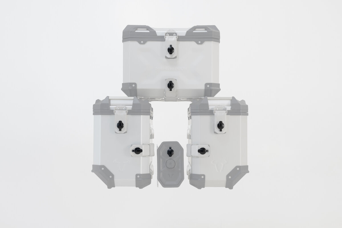 Set di serrature SW-Motech TRAX con antifurto EVO, 9 serrature / 2 chiavi