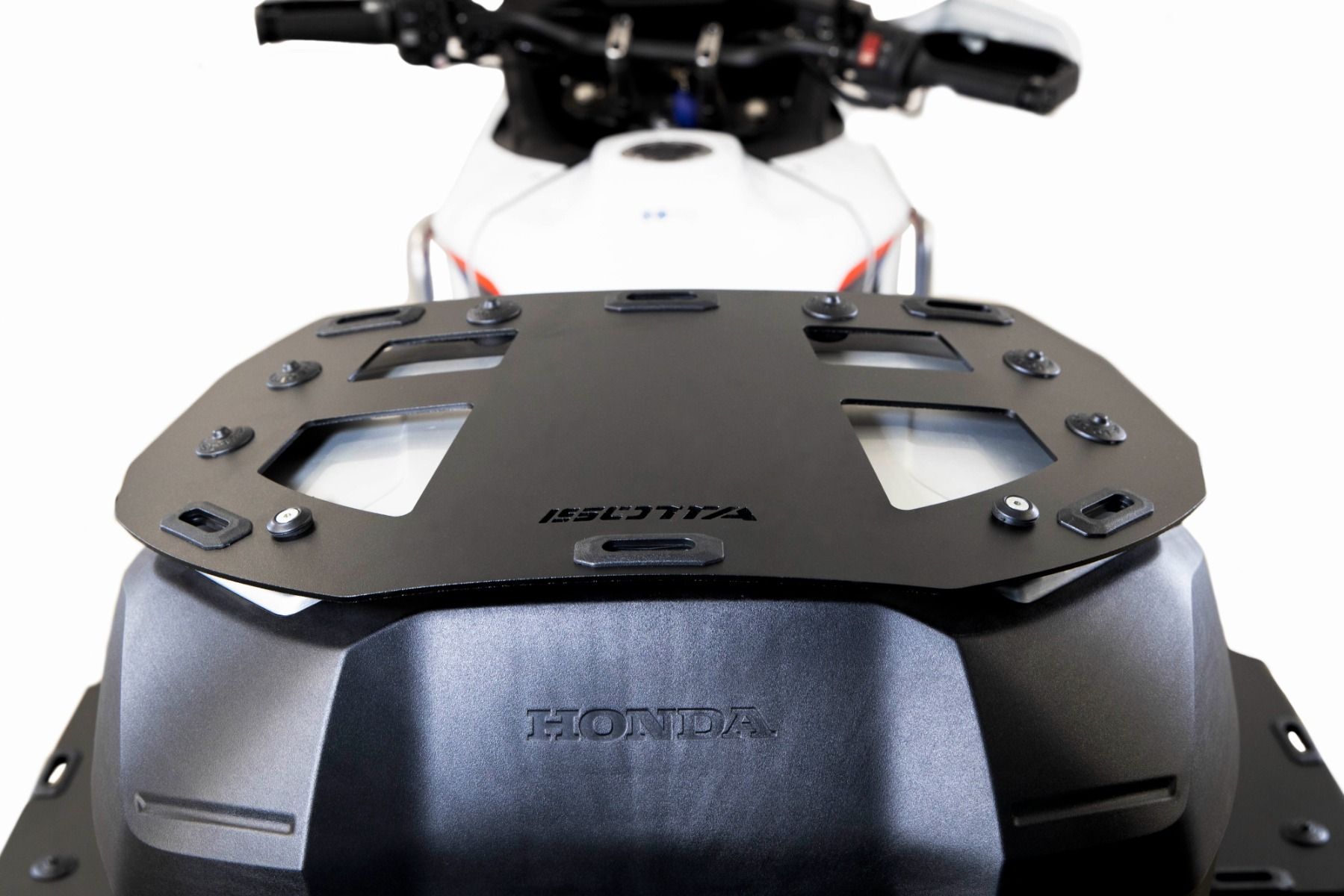 Portapacchi per bauletto Honda XL 750 Transalp /NT 1100 /ADV 750 /NC 750 X, alluminio, nero