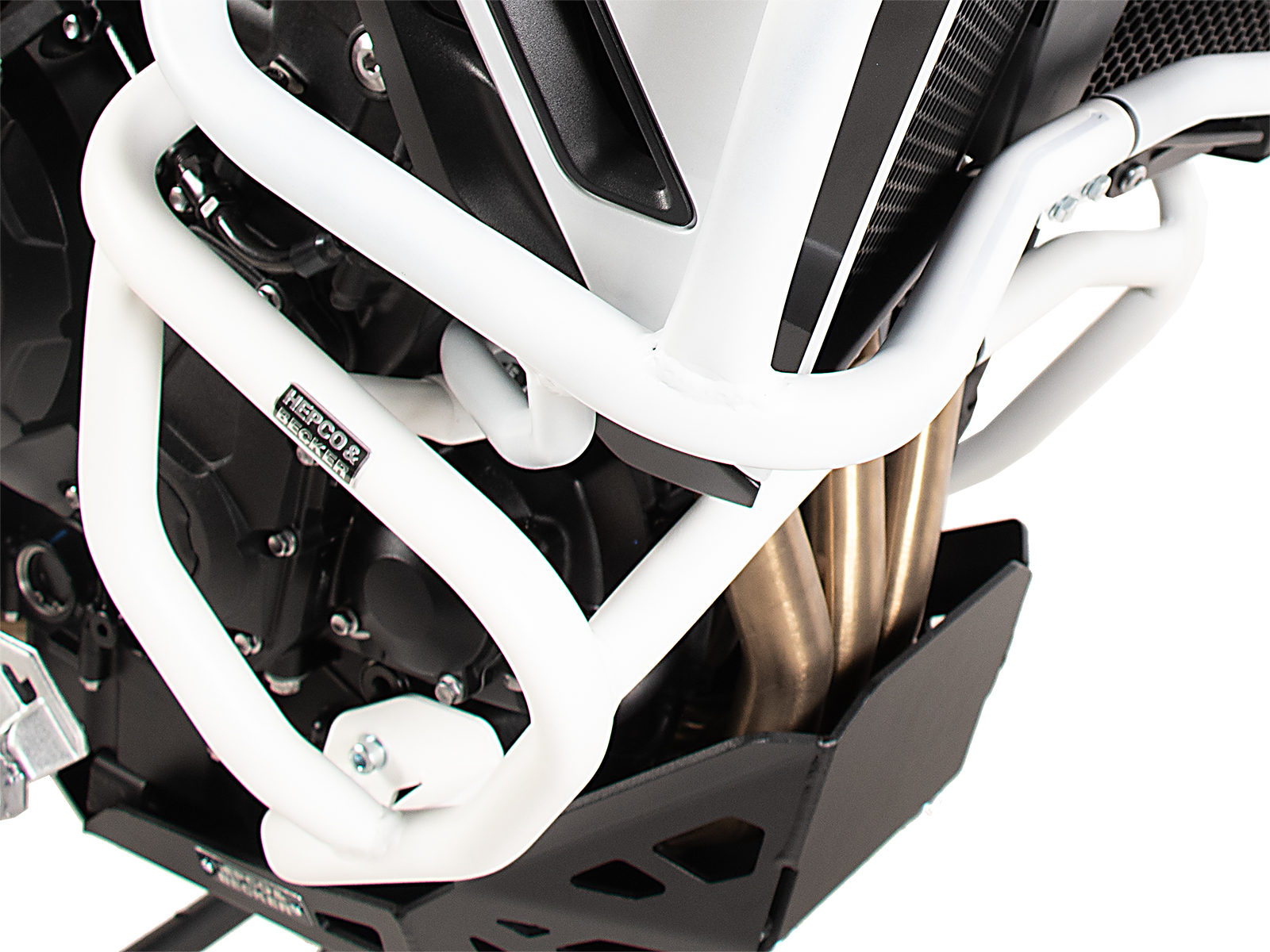 Protezione motore bianca per Triumph Tiger 900 GT / Pro (24-) Hepco & Becker