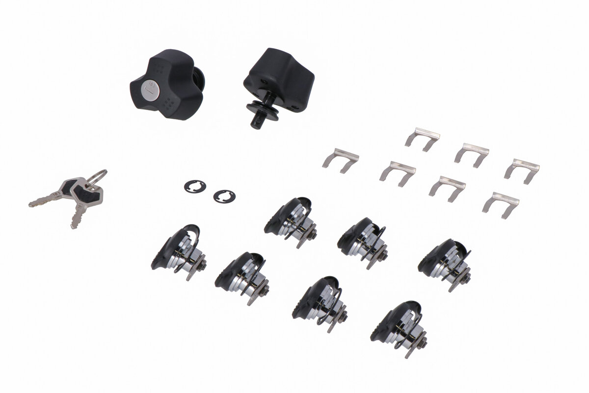 SW-Motech Set di serrature TRAX con antifurto PRO, 9 serrature / 2 chiavi Originale SW-Motech