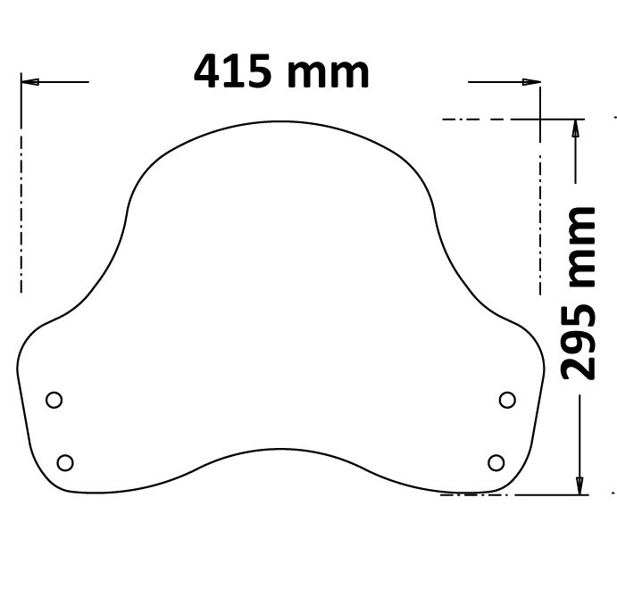 Cupolino basso per BMW R nineT Urban G/S (21-23), fumè scuro