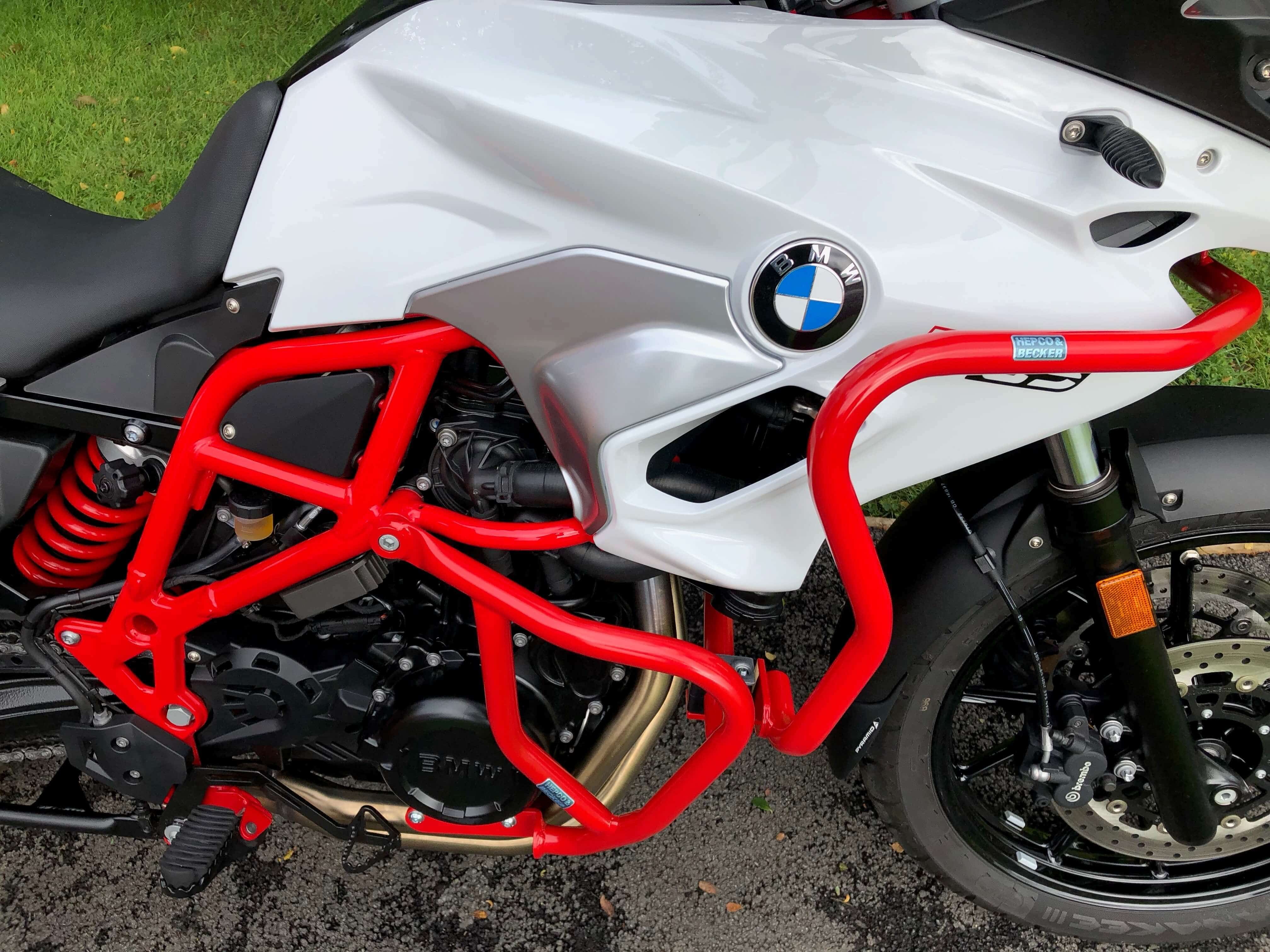 Protezione serbatoio rossa per BMW F 650 GS Twin (08-11)/F 700 GS (12-17)/F 800 GS (08-16)