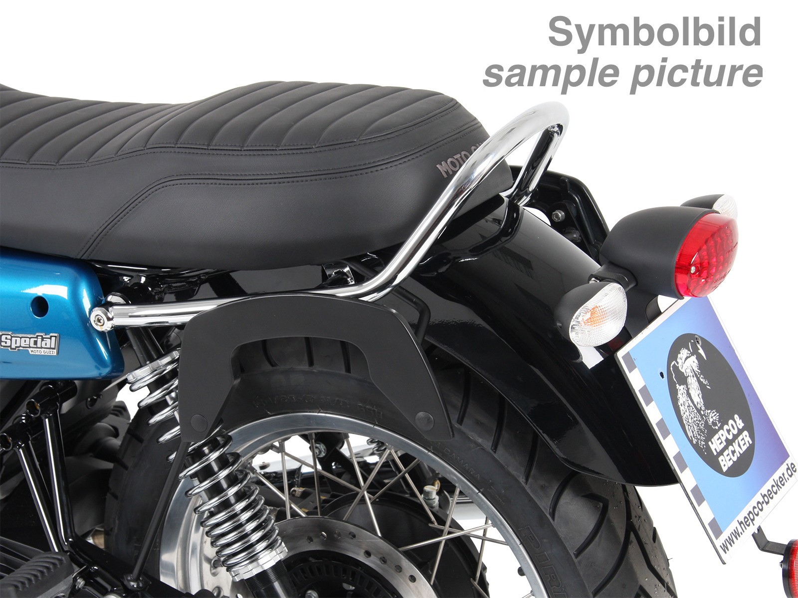 C-Bow barra laterale cromata per V 7 III stone/ special/ Anniversario/ Racer (Bj.17-)