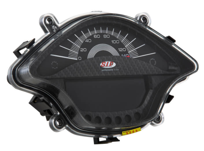 Contagiri/tachimetro per Vespa Primavera/Sprint 50-150cc 2T/4T AC, look carbonio