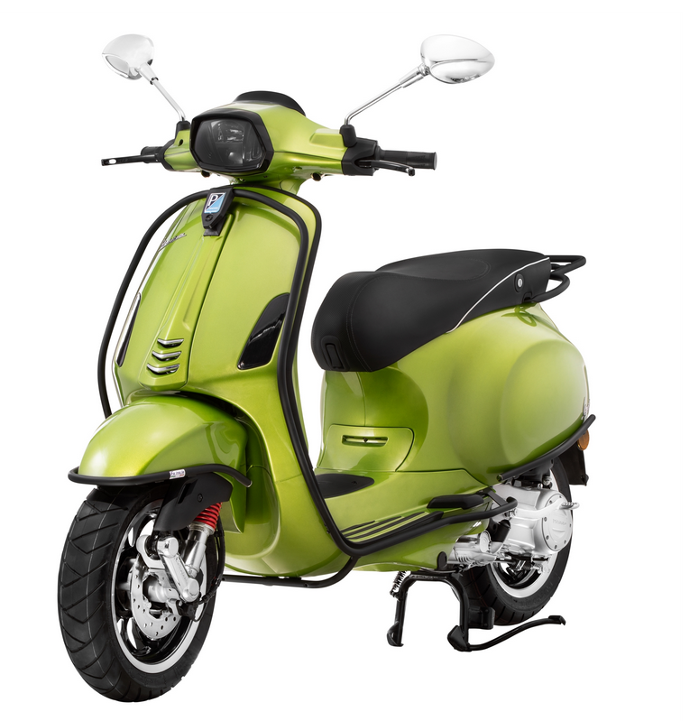 Portapacchi posteriore per Vespa Primavera /Sprint /Elettrica 50-150ccm, nero opaco
