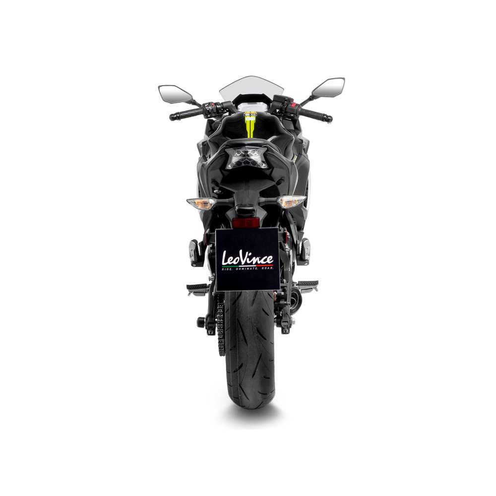 LeoVince sistema completo LV One Evo per Kawasaki Ninja /Versys /Z 650 , carbonio, omologazione E