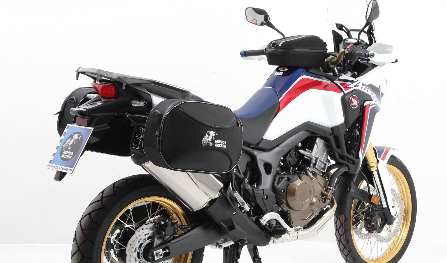 Portapacchi laterale C-Bow nero per Honda CRF 1000 Africa Twin (16-17) Hepco & Becker