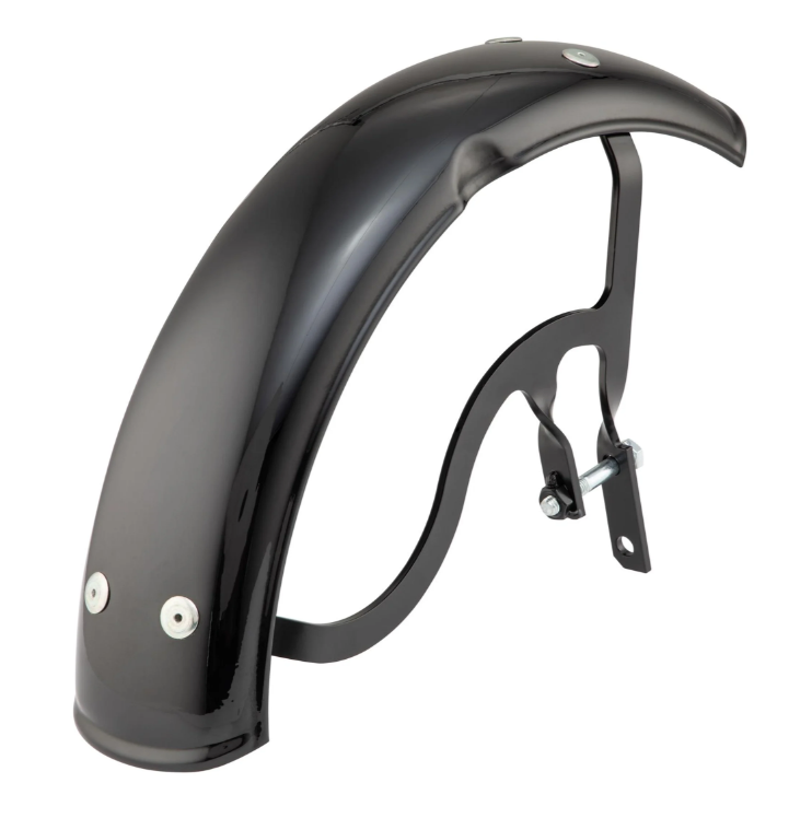 Parafango Garelli per Vespa PX 80-200ccm, metallo, nero lucido