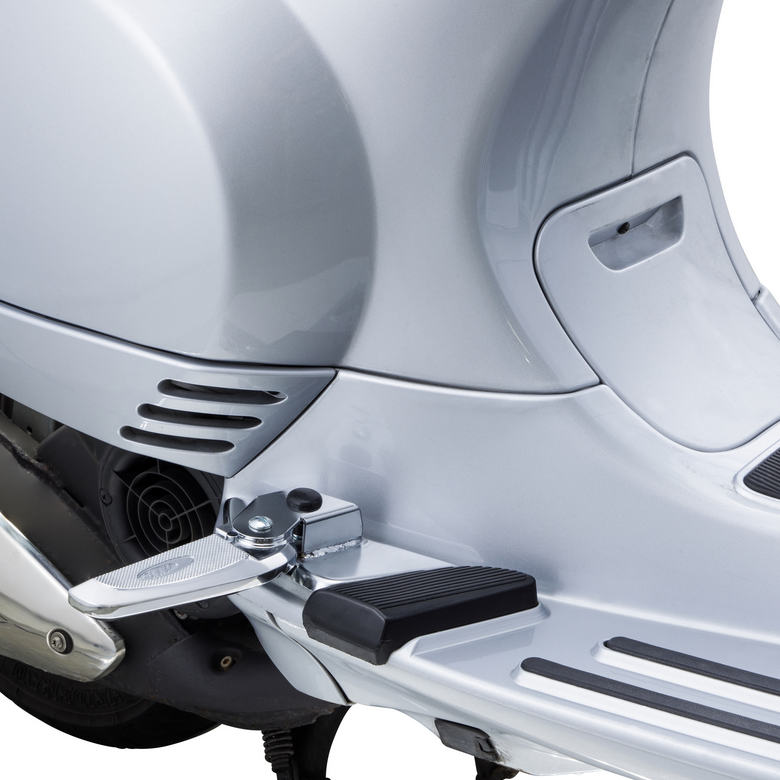 Pedane destra e sinistra per Vespa LX /LXV /S 50-150ccm, cromo/cromo