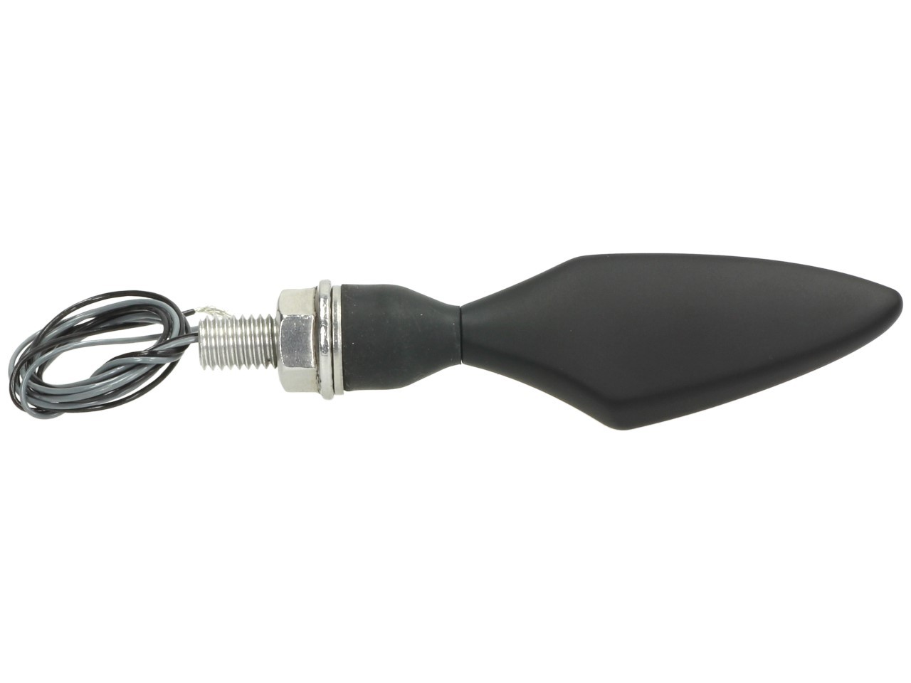 Indicatore Kellermann, Rhombus Dark, acciaio, LED, VR/HL, 12 V, nero satinato, M8x20, omologato E
