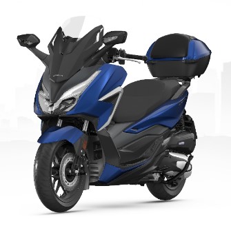 Bauletto 35L incl. portapacchi Forza 350 (2021-) *PB-397P* MATT PEARL PACIFIC BLUE originale Honda
