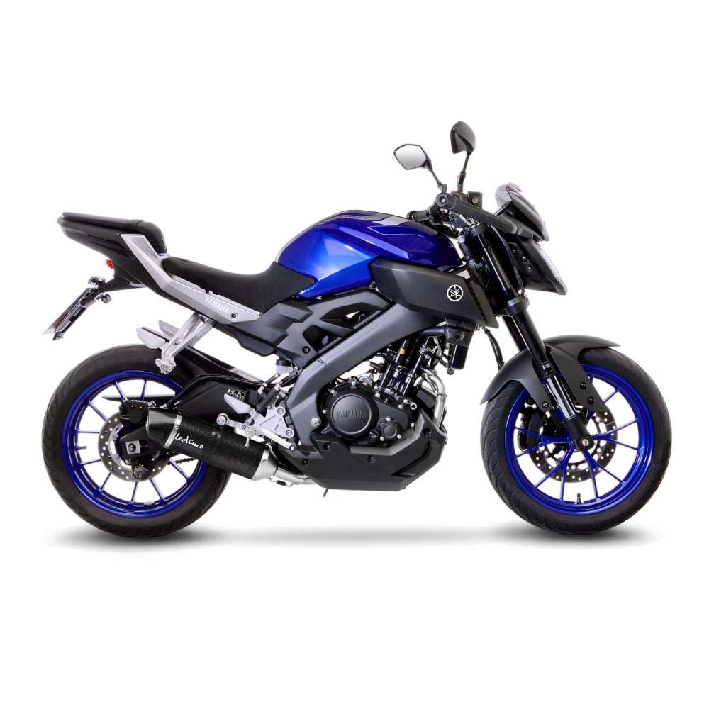 Sistema completo LeoVince LV One Evo per Yamaha MT-125 /YZF-R 125, carbonio, omologazione E