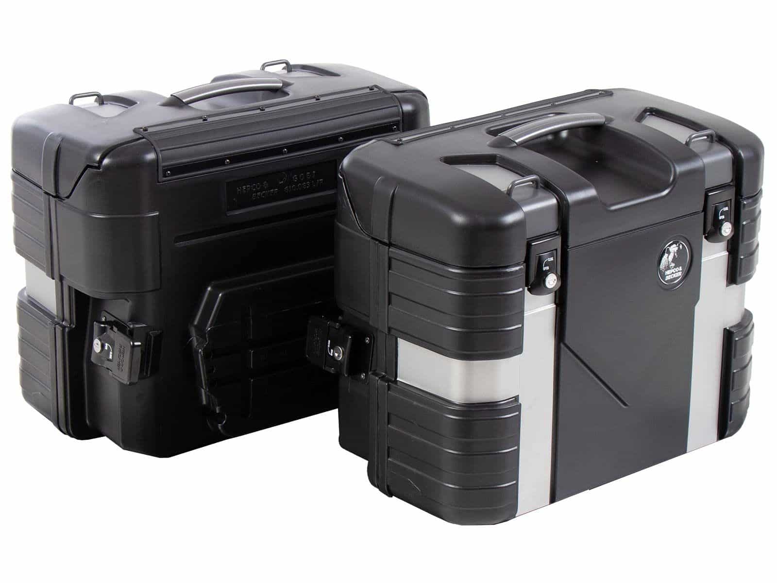 Set di valigie Gobi Black Edition con gancio per bagagli Hepco & Becker